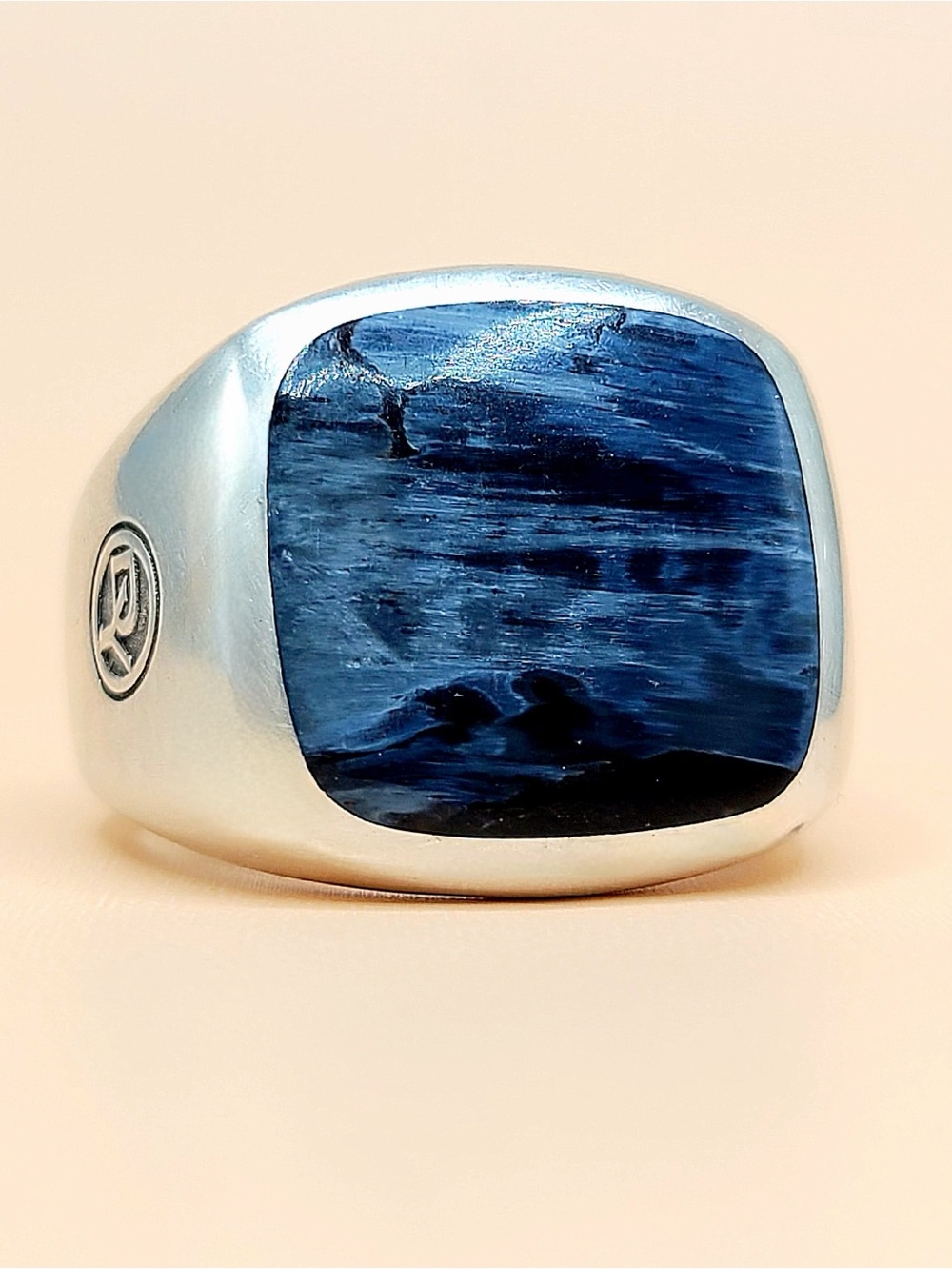 David Yurman Exotic Stone Ring in Sterling Silver With Pietersite